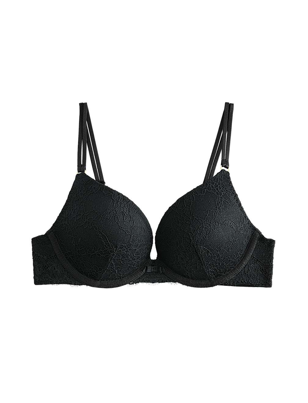 Ida Lace Wired Push-Up Plunge Bra (A-E)