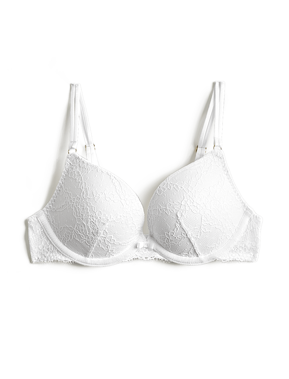 Ida Lace Wired Push-Up Plunge Bra (A-E)