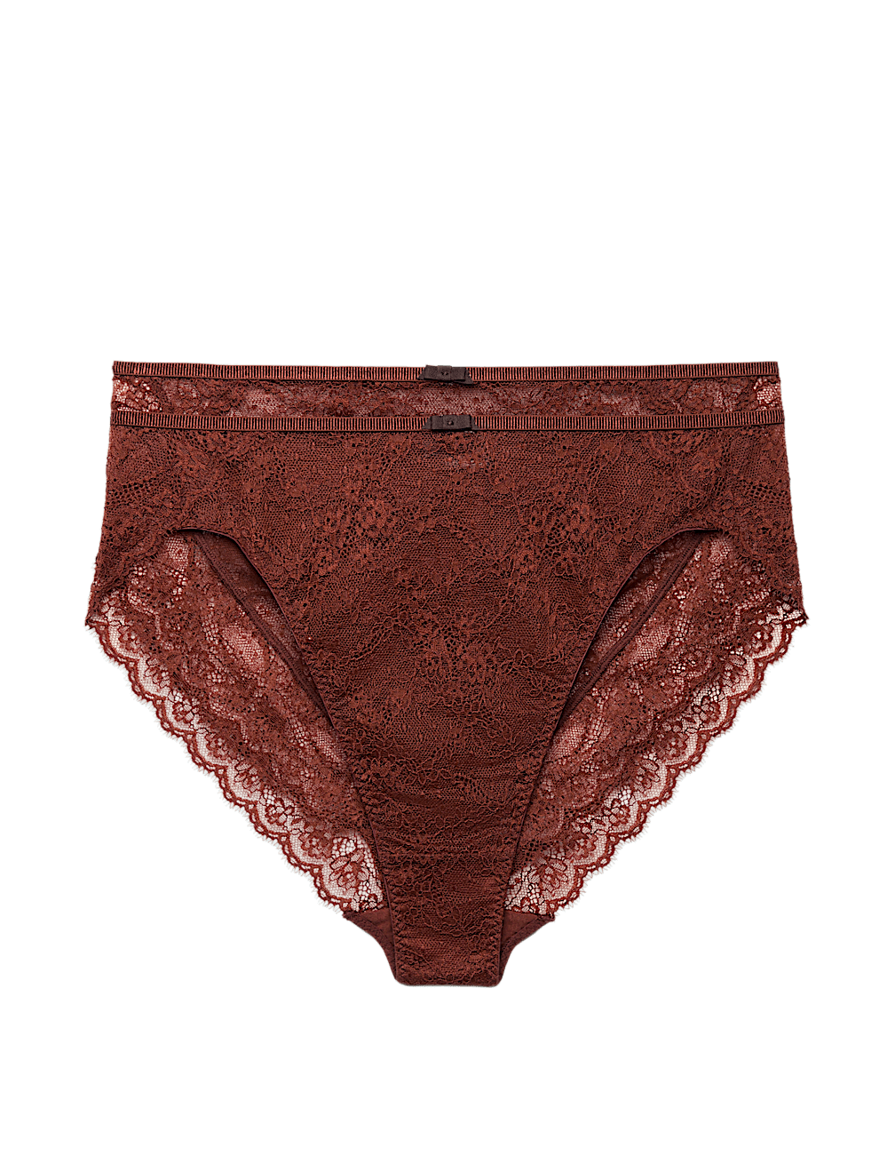 2 Pack Ida Lace High Waisted High Leg Knickers