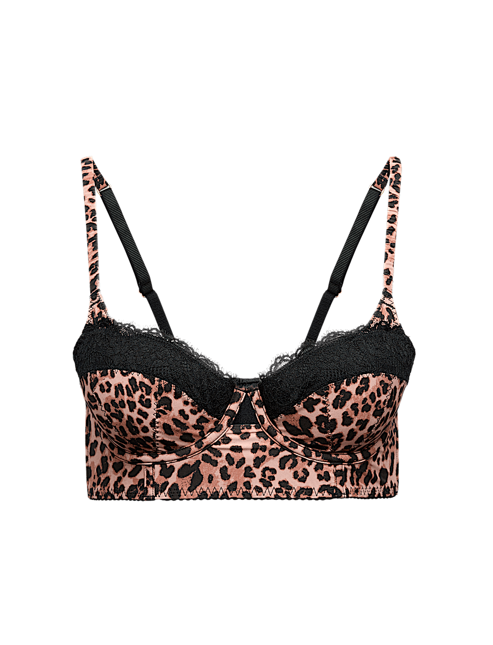 Clara Papertouch Leopard Longline Balcony Bra (A-E)