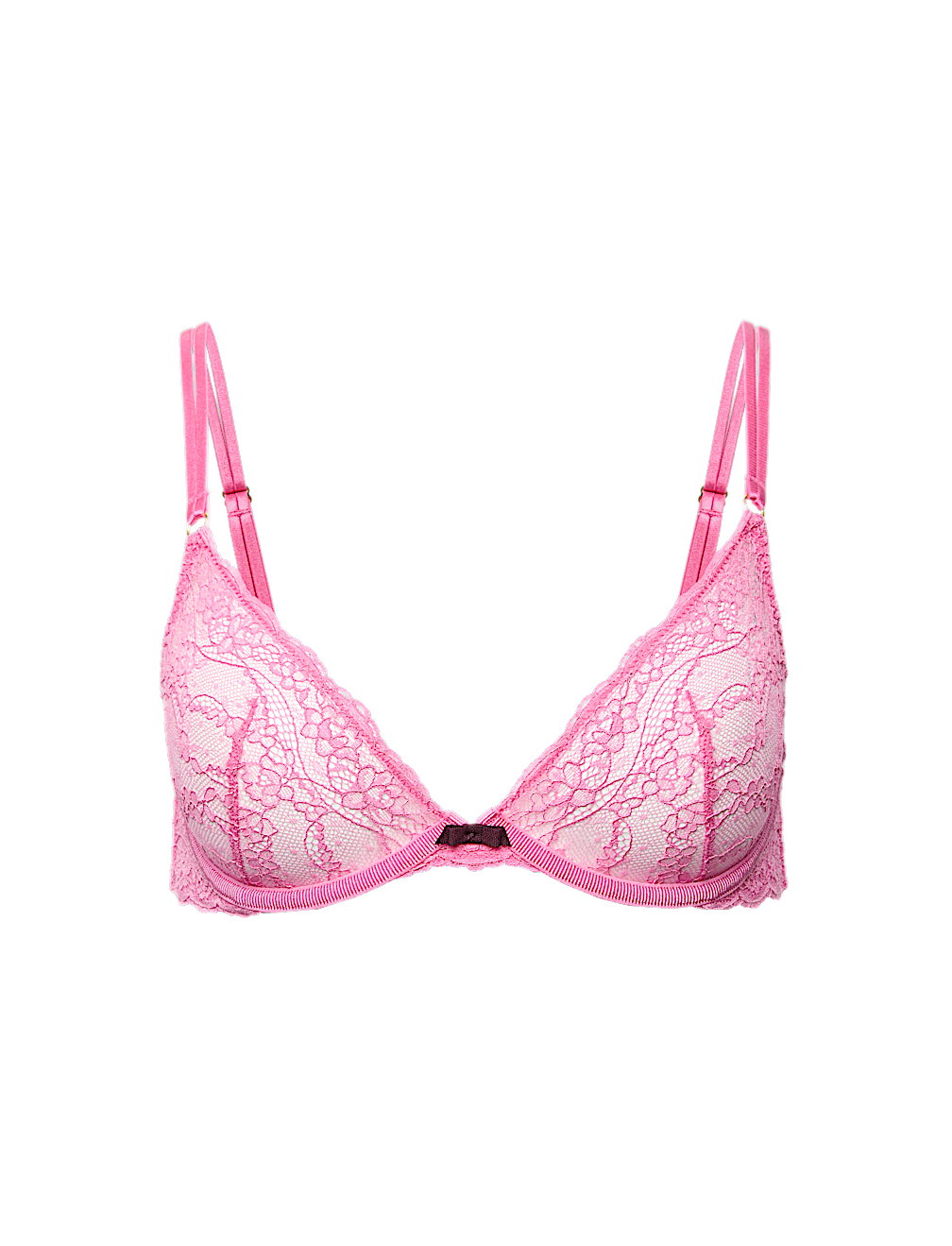 Ida Lace Non Padded Wired Plunge Bra (A-E)