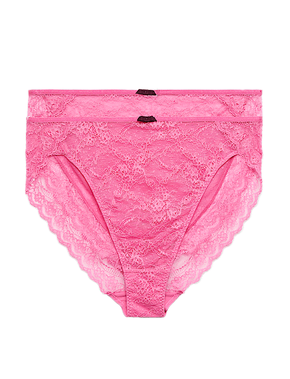 2 Pack Ida Lace High Leg Knickers