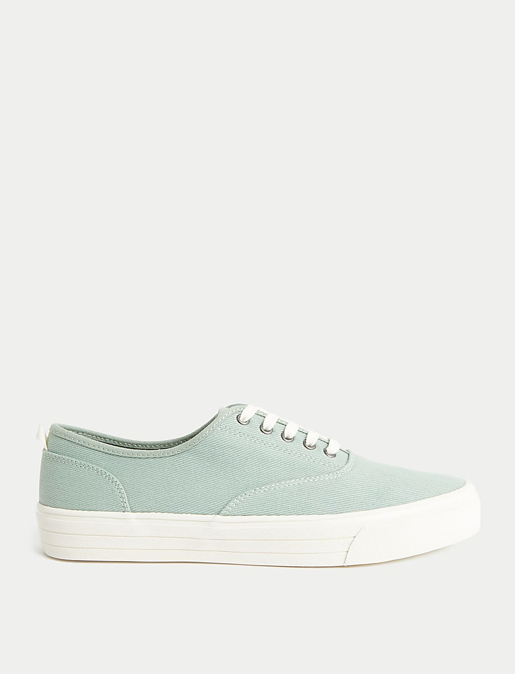 Canvas Lace Up Pumps