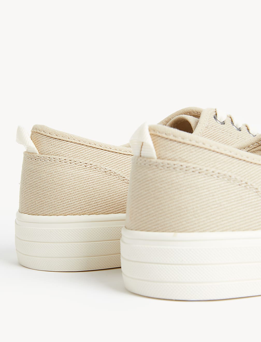 Canvas Lace Up Pumps