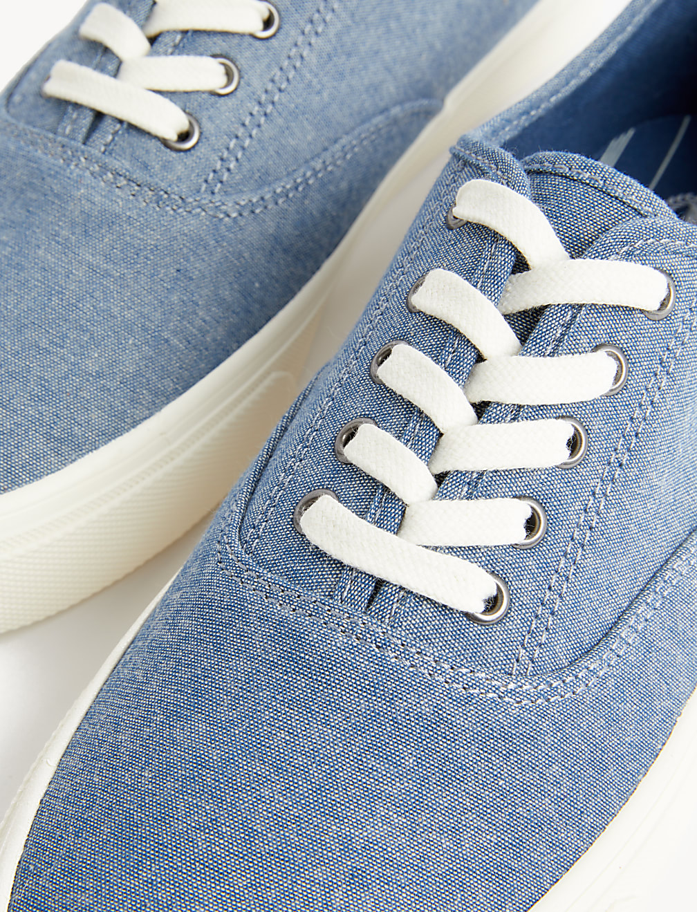 Canvas Lace Up Pumps