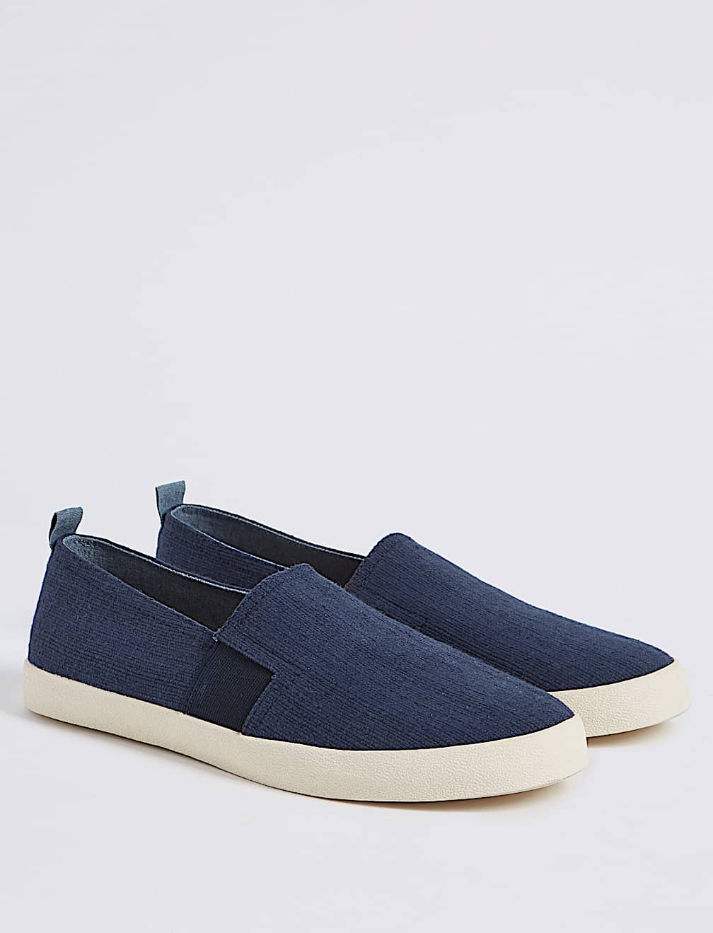 Canvas Slip-on Pump Shoes