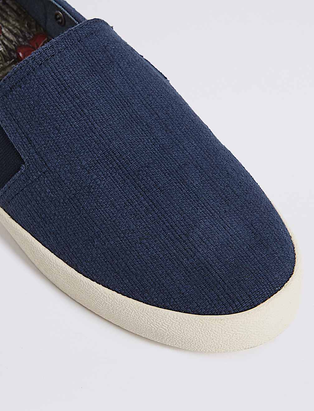 Canvas Slip-on Pump Shoes
