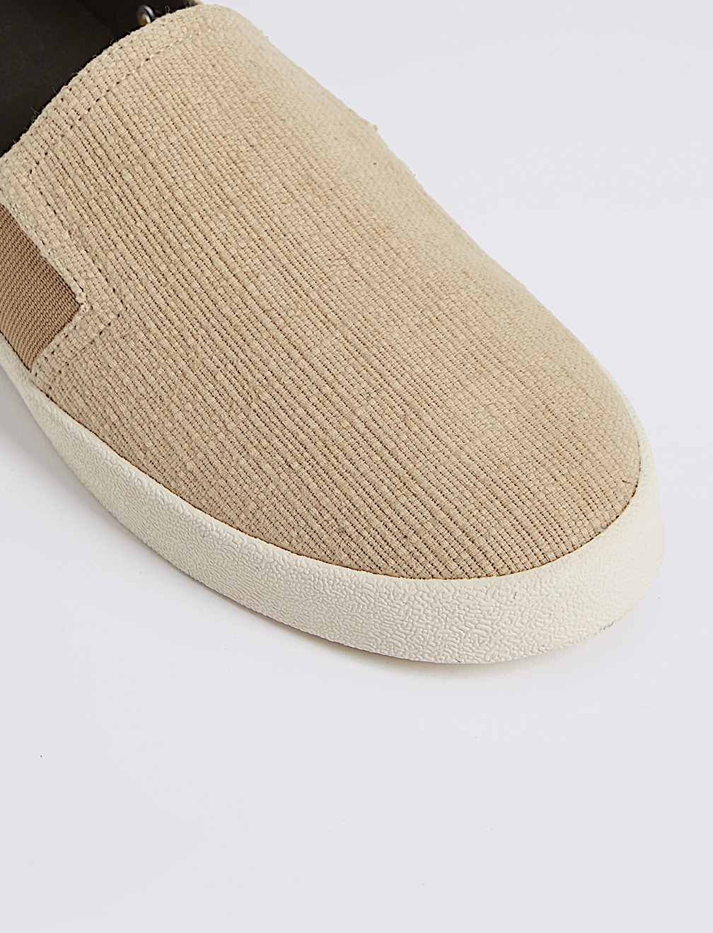 Canvas Slip-on Pump Shoes
