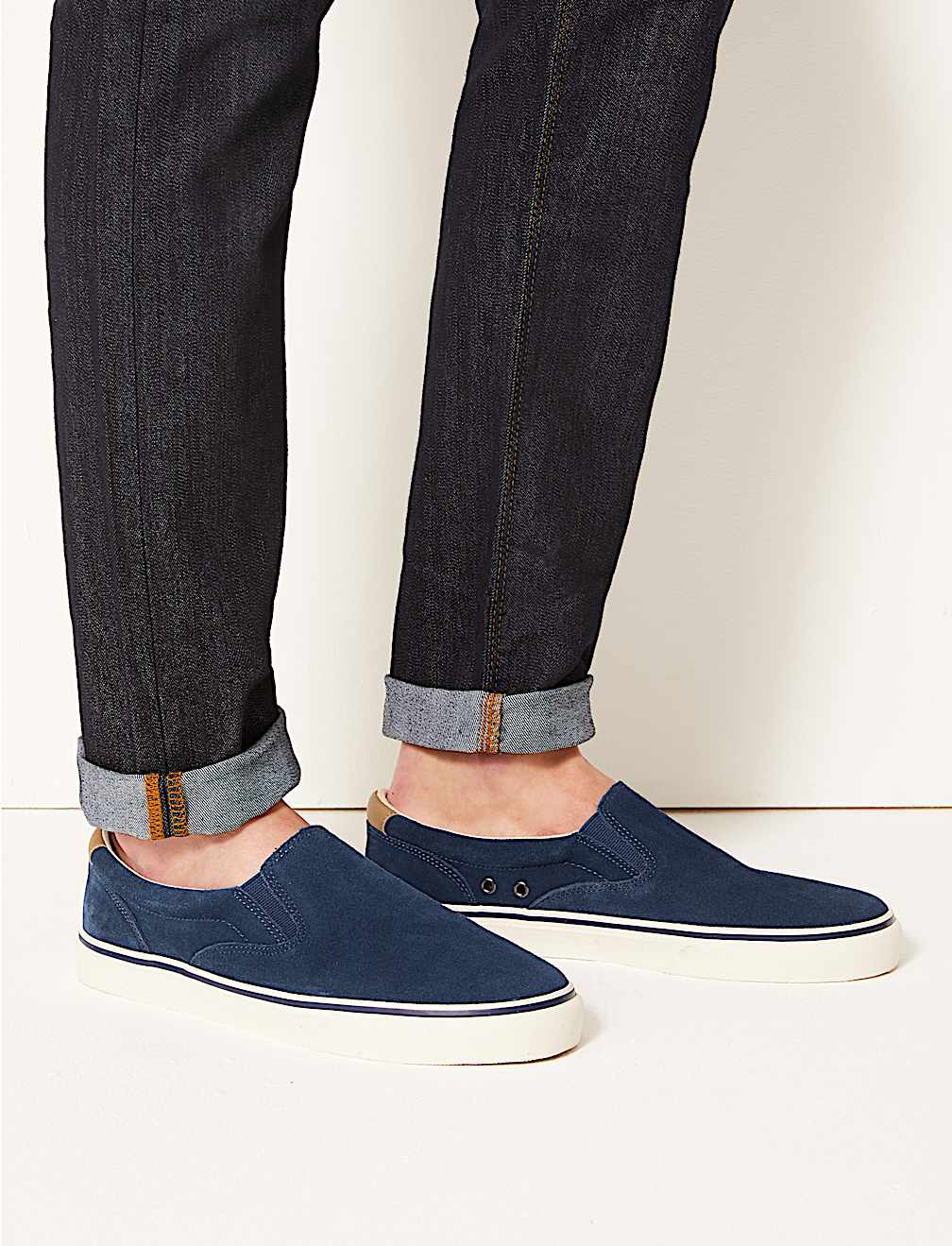 Suede Slip-on Pumps with Freshfeet&trade;