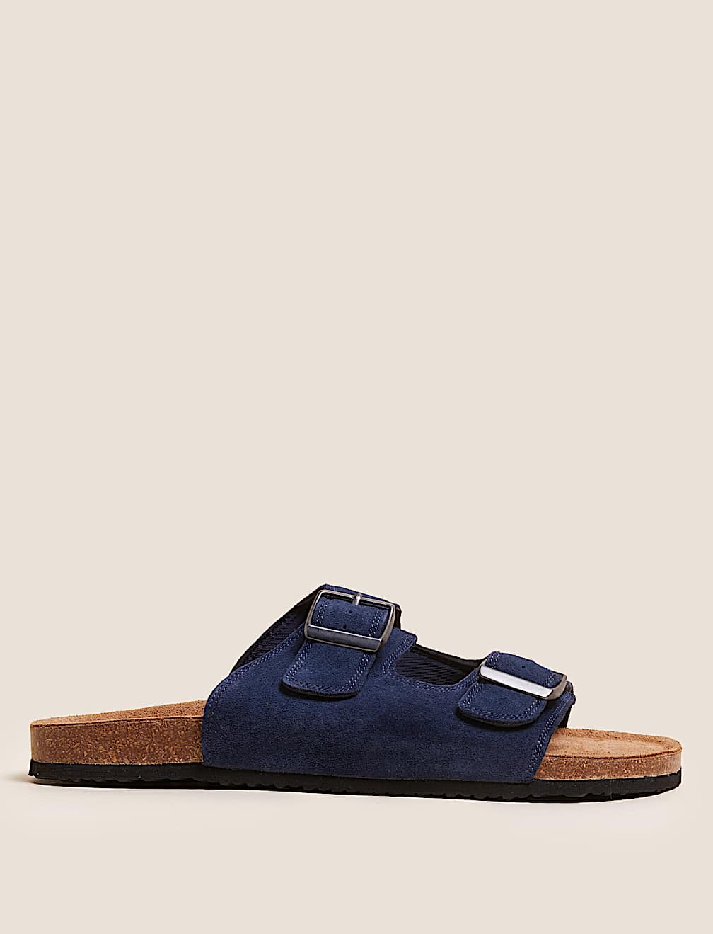 Suede Slip-On Sandals