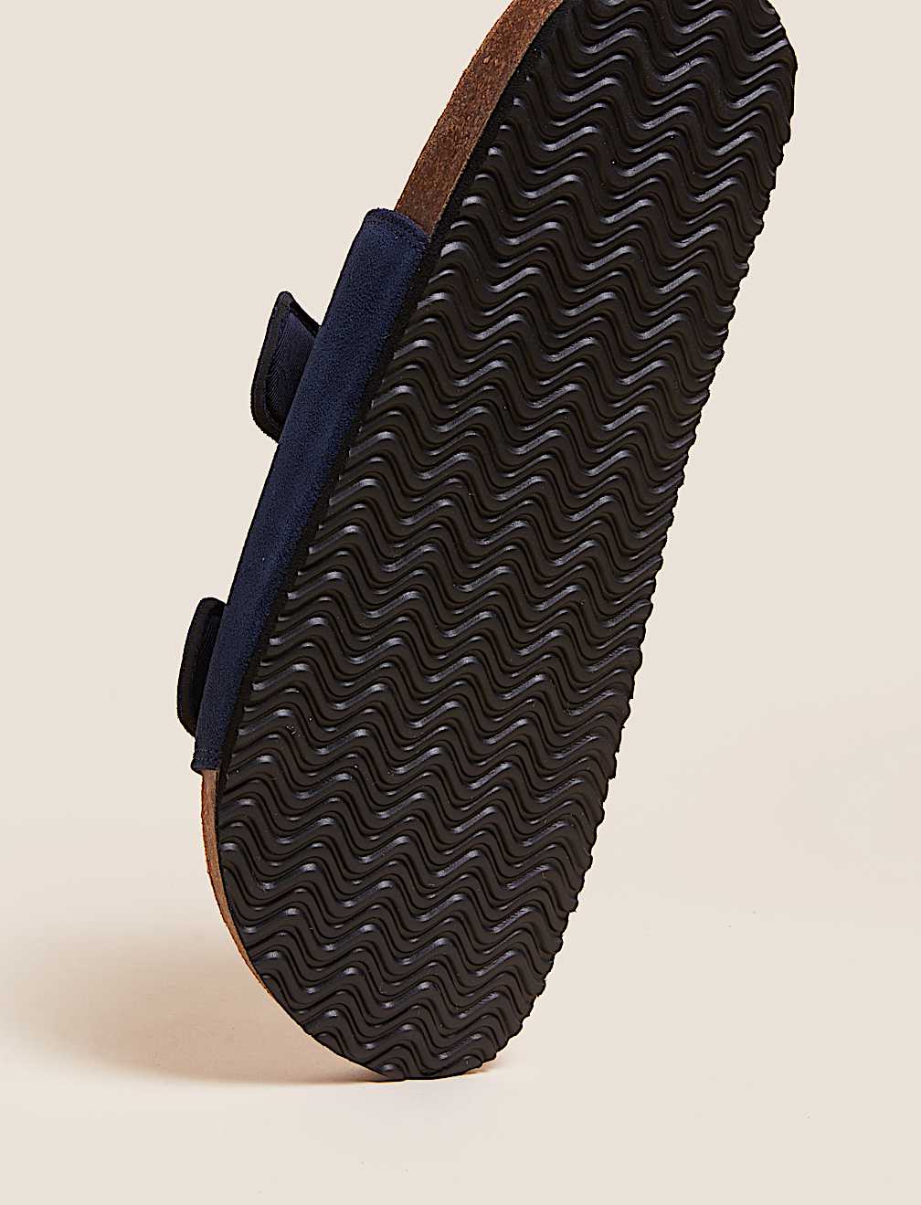 Suede Slip-On Sandals