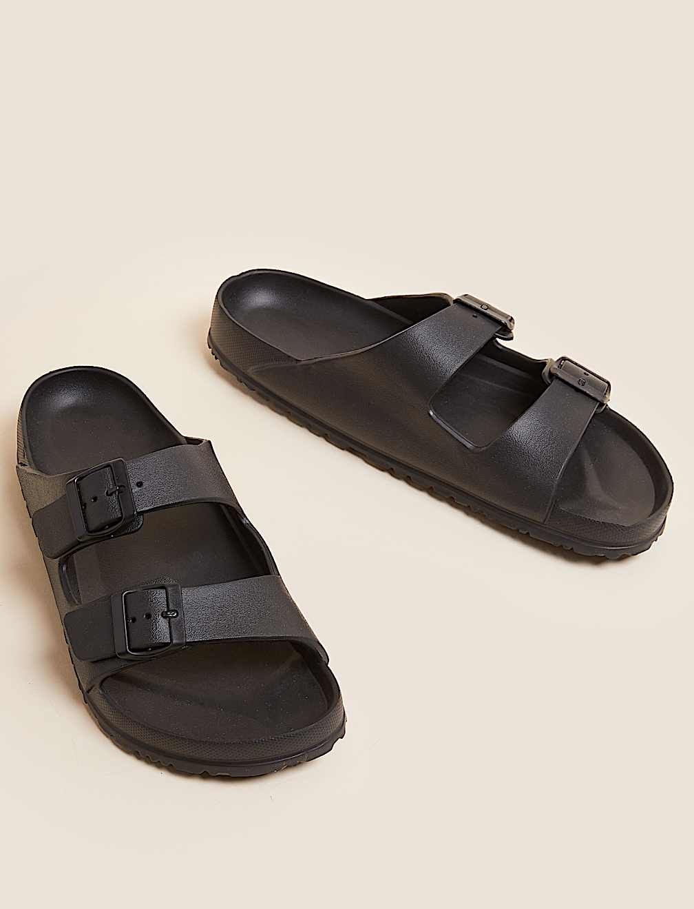 Buckle Slip-On Sandals