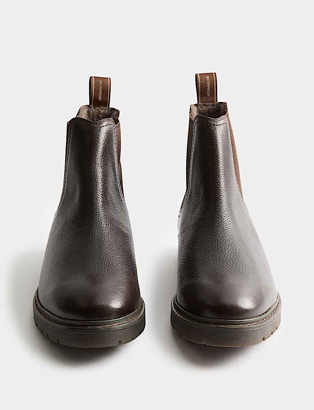 Leather Waterproof Pull-On Chelsea Boots