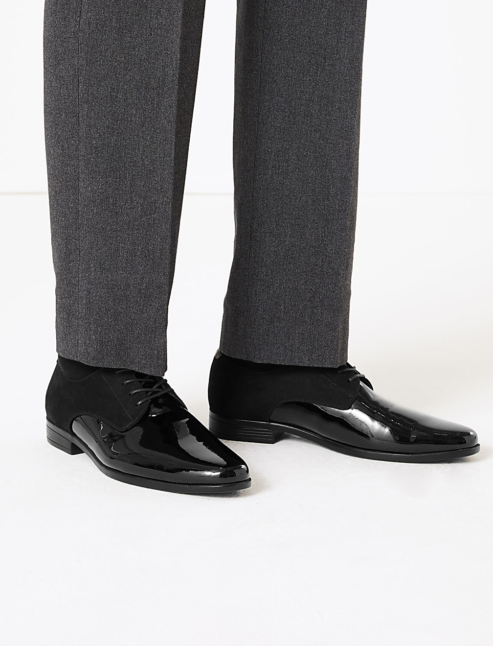 Patent Derby Shoes
