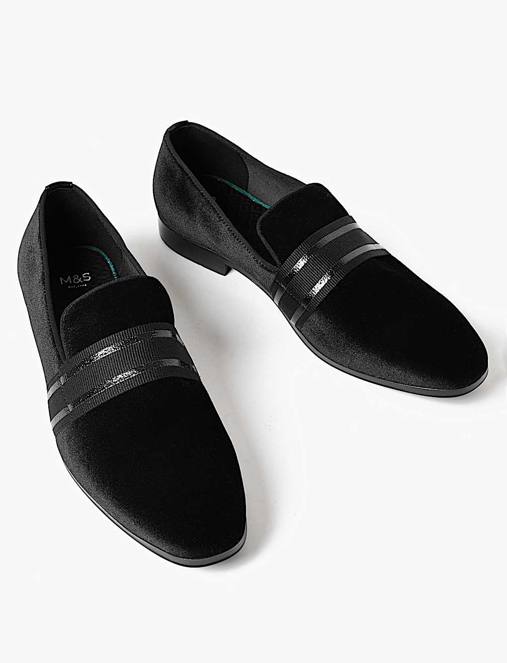 Suedette Patent Ribbon Loafers