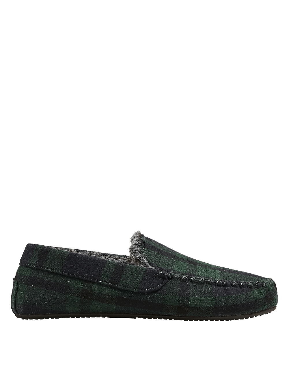 Checked Moccasin Slippers with Freshfeet™