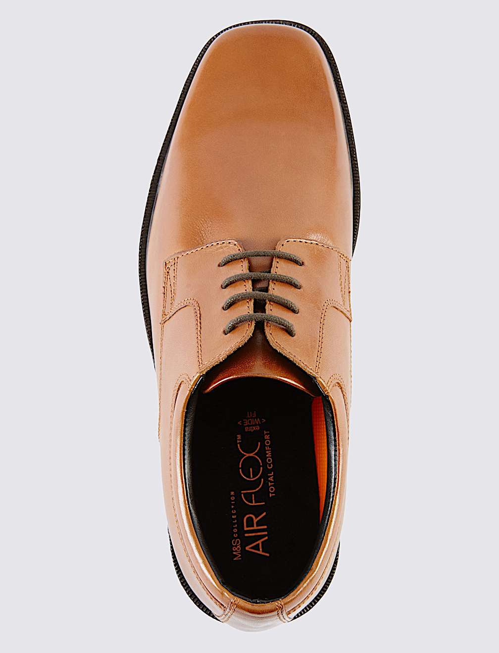Wide Fit Airflex&trade; Leather Shoes