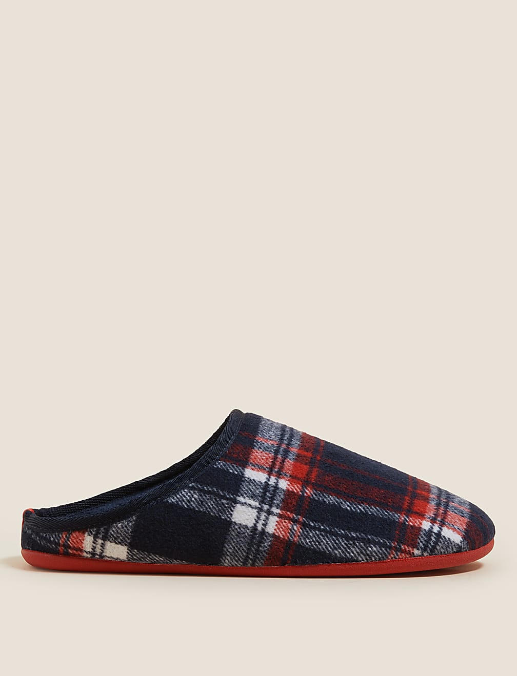 Checked Mule Slippers with Freshfeet&trade;