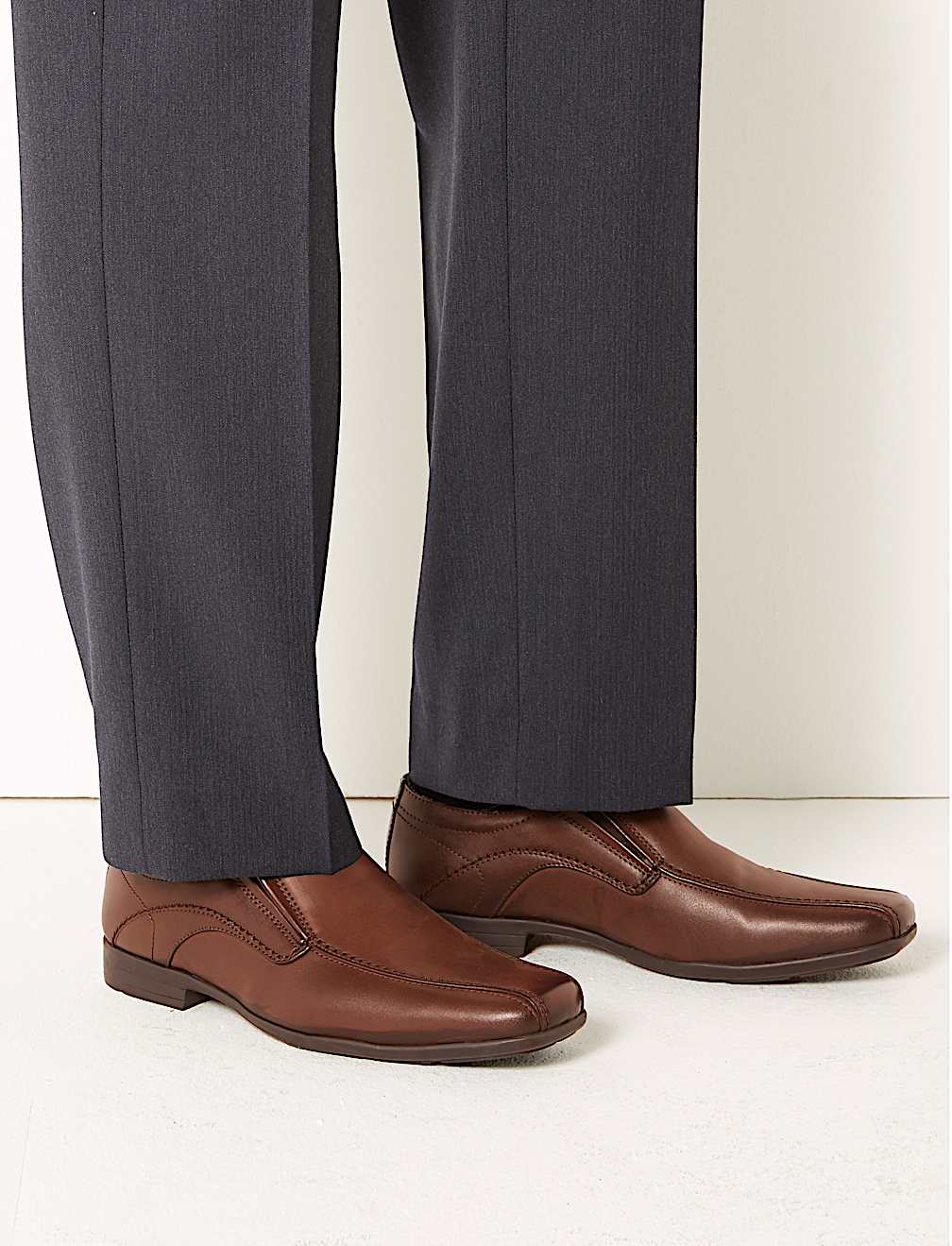Stitch Detail Slip-on Shoes