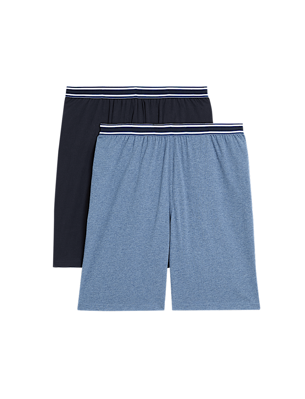 2pk Pure Cotton Pyjama Shorts
