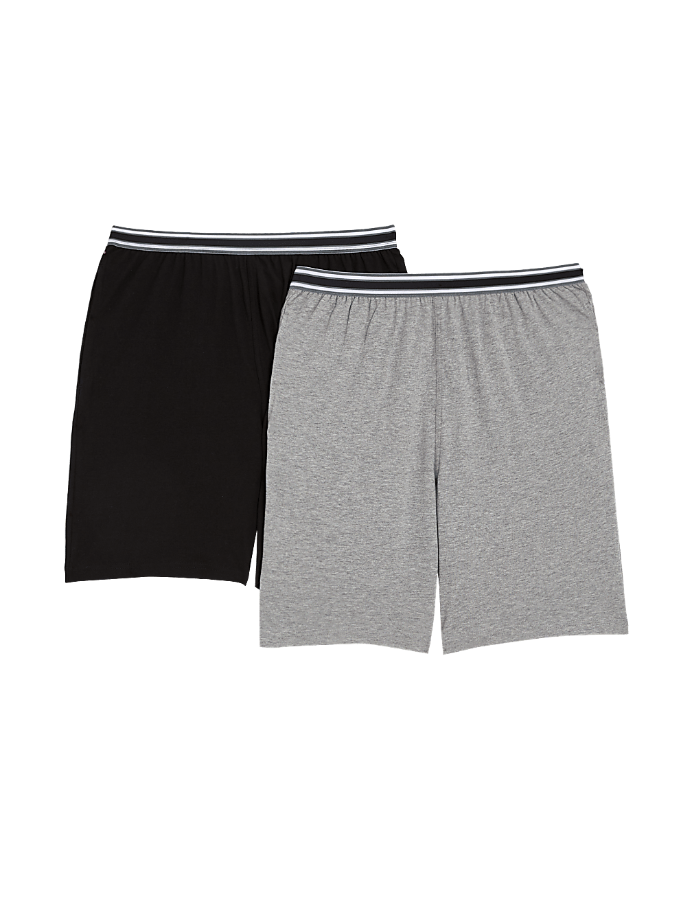 Buy 2pk Pure Cotton Pyjama Shorts at Marks Spencer