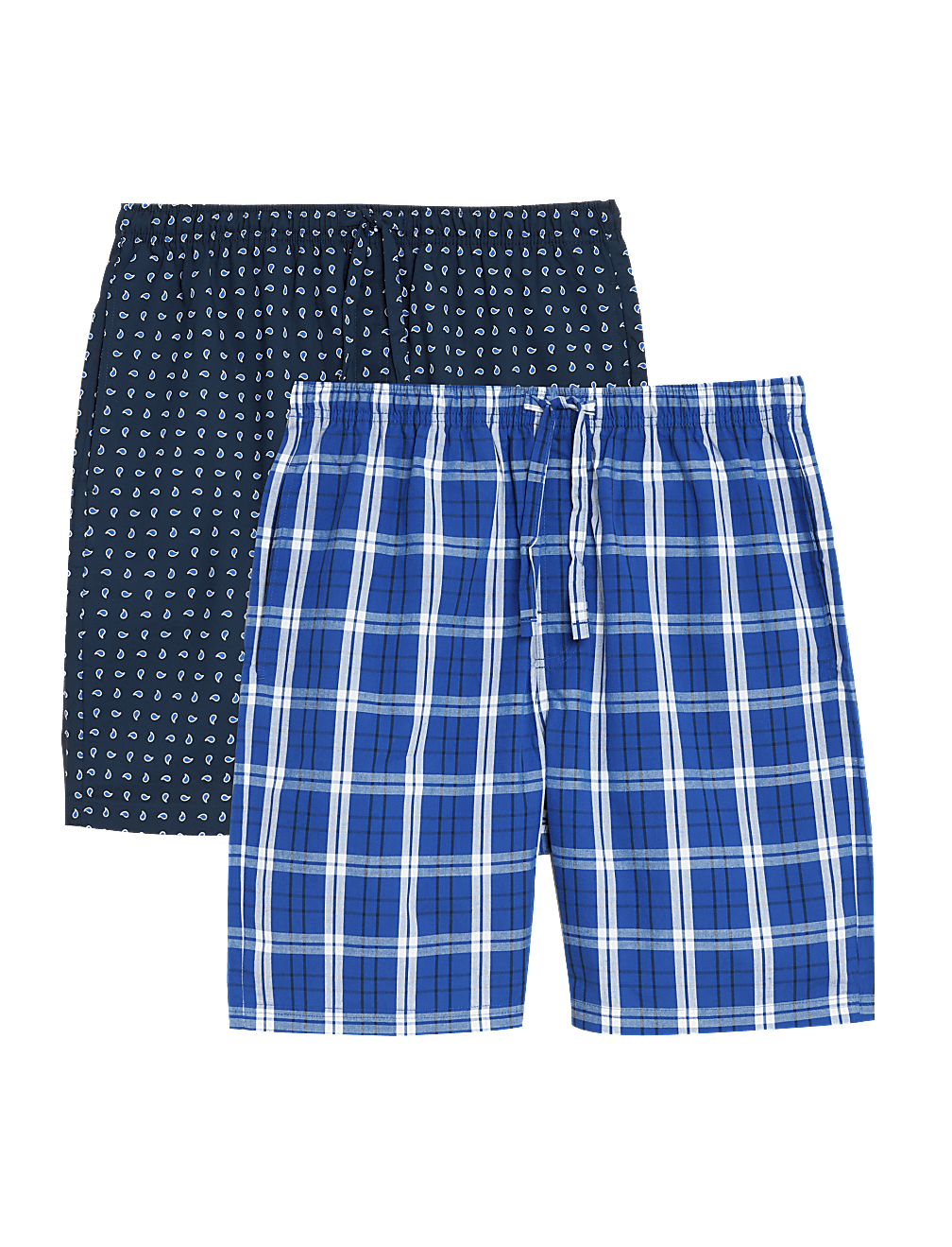 2pk Pure Cotton Printed Pyjama Shorts