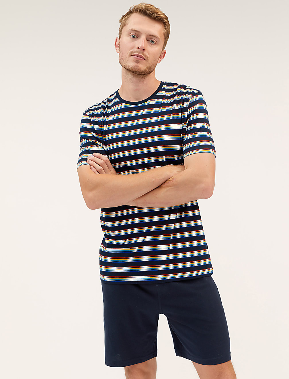 Pure Cotton Striped Pyjama Set
