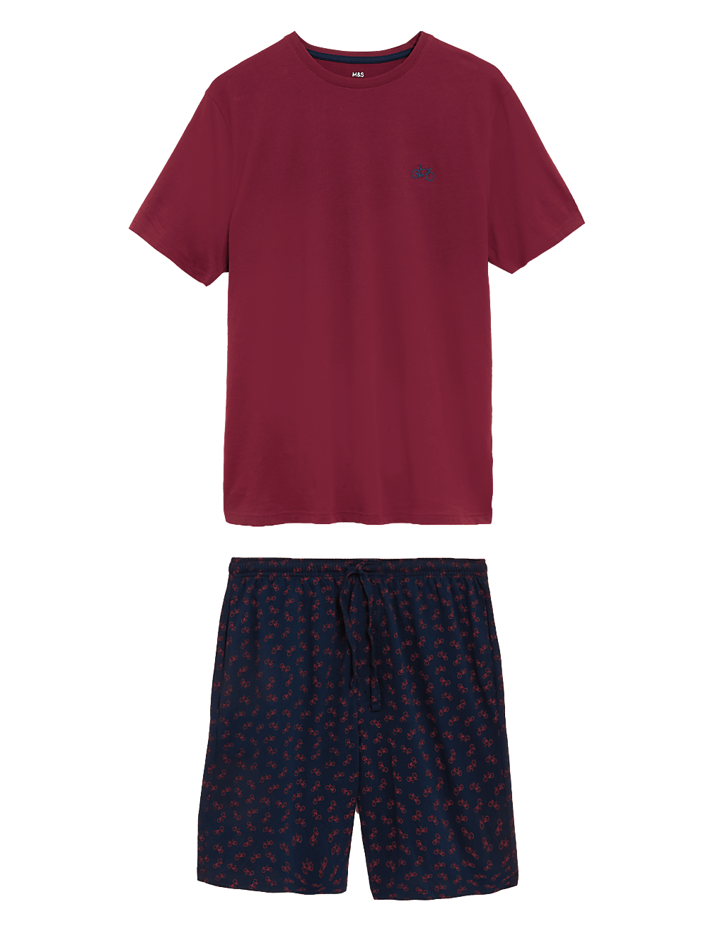 Pure Cotton Bike Print Pyjama Set