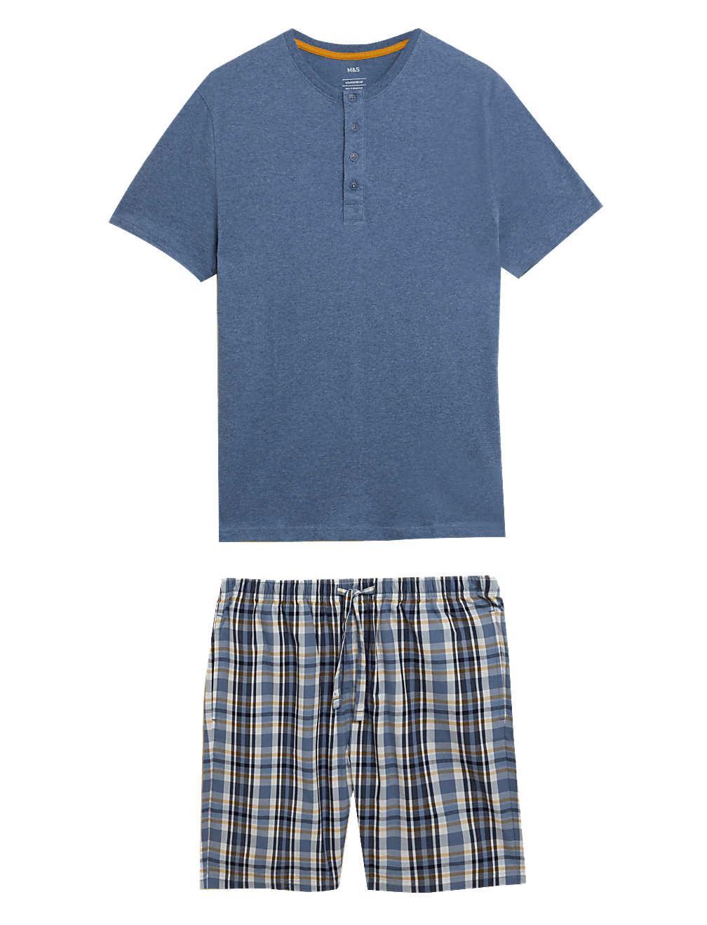 Pure Cotton Woven Checked Pyjama Set