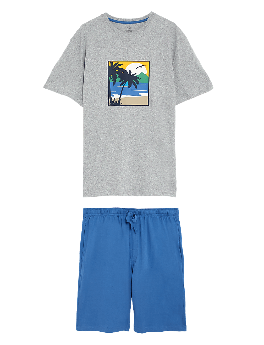 Pure Cotton Palm Tree Pyjama Set
