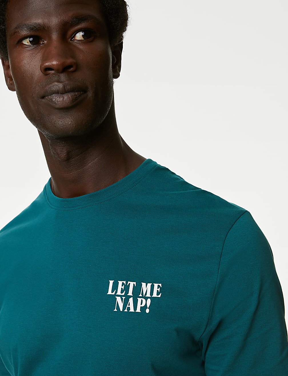 Pure Cotton Let Me Nap Slogan Pyjama Set