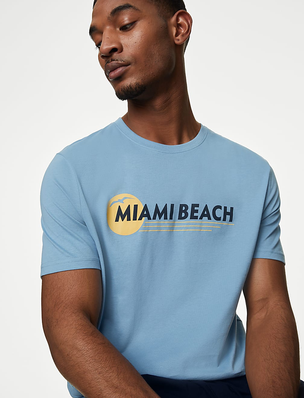 Pure Cotton Miami Beach Graphic Pyjama Set