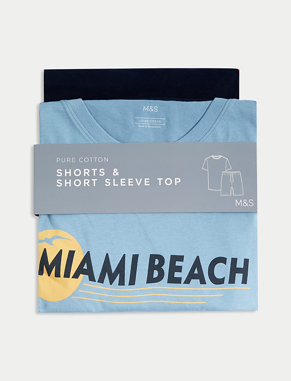 Pure Cotton Miami Beach Graphic Pyjama Set