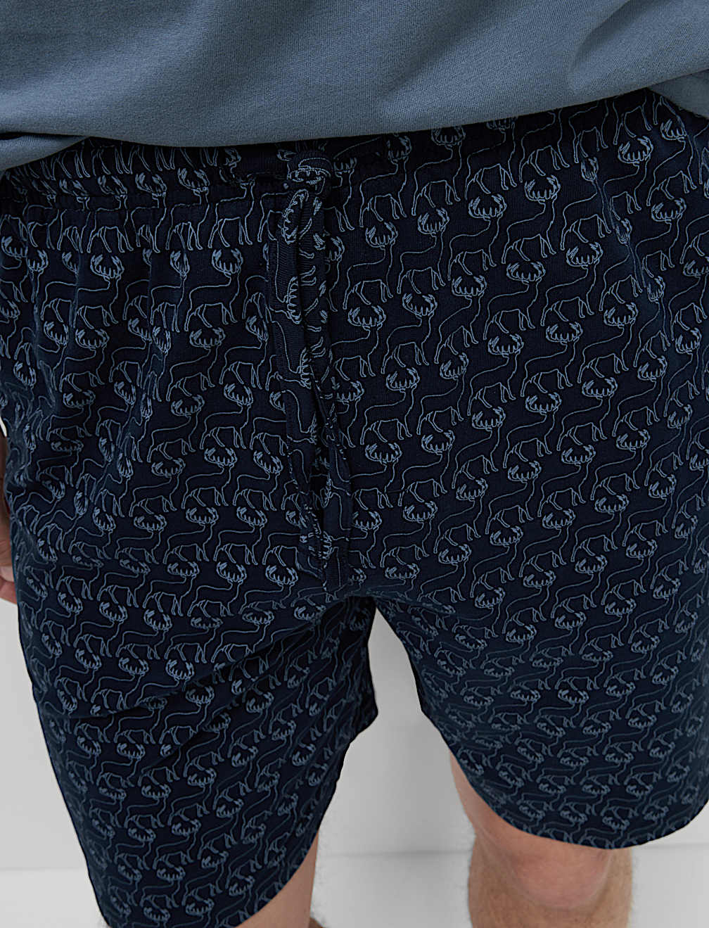 Pure Cotton Stag Print Pyjama Set