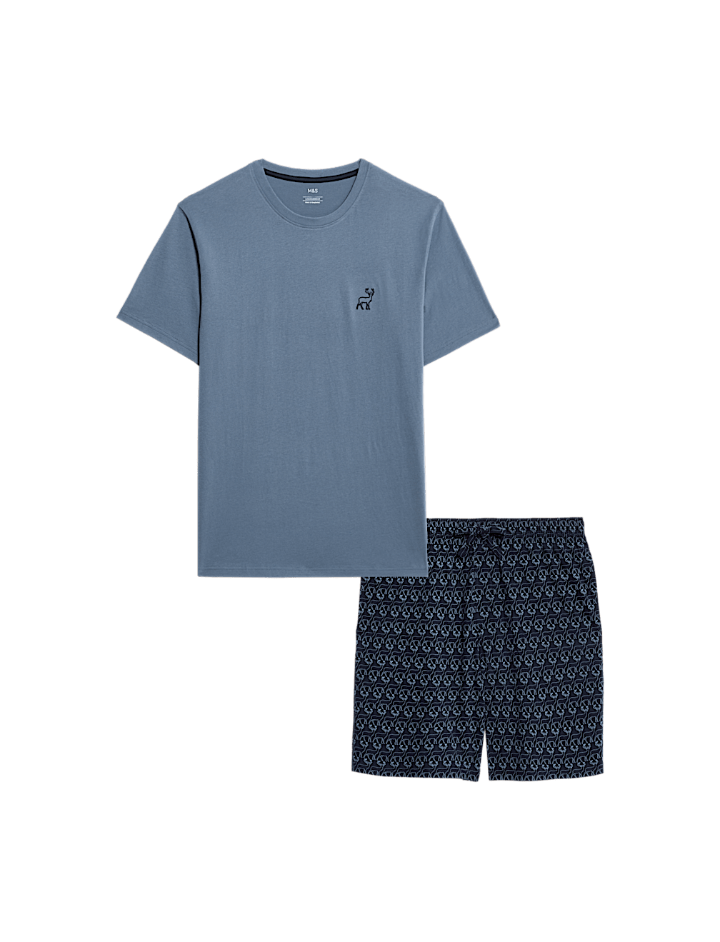 Pure Cotton Stag Print Pyjama Set