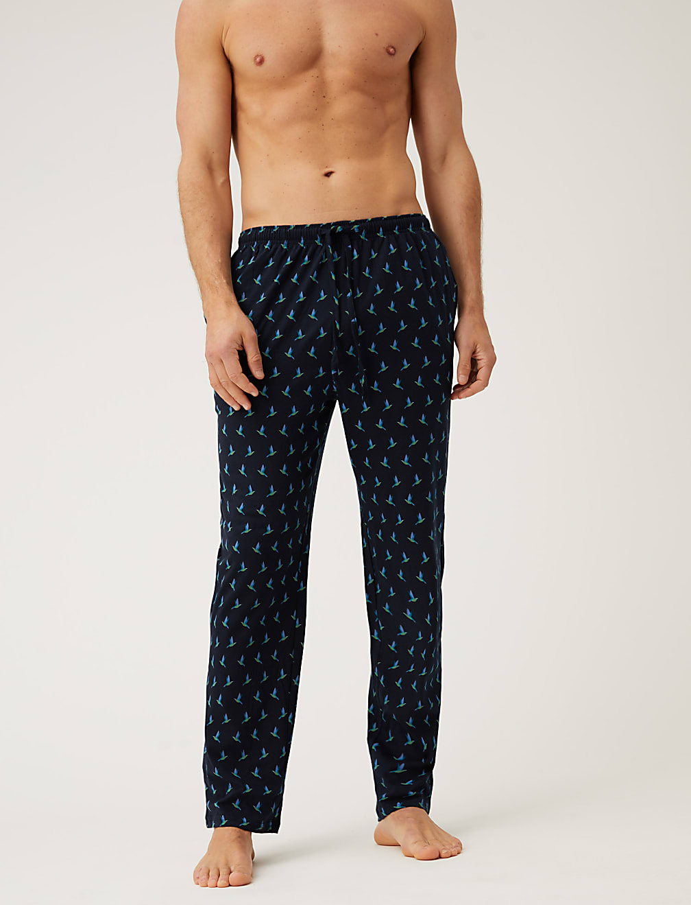 Pure Cotton Hummingbird Print Pyjama Set