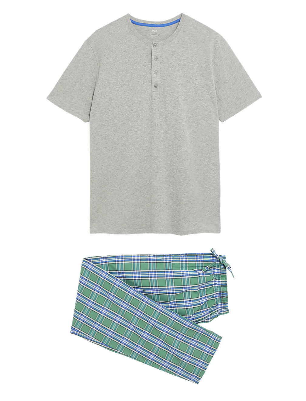 Pure Cotton Checked Pyjama Set