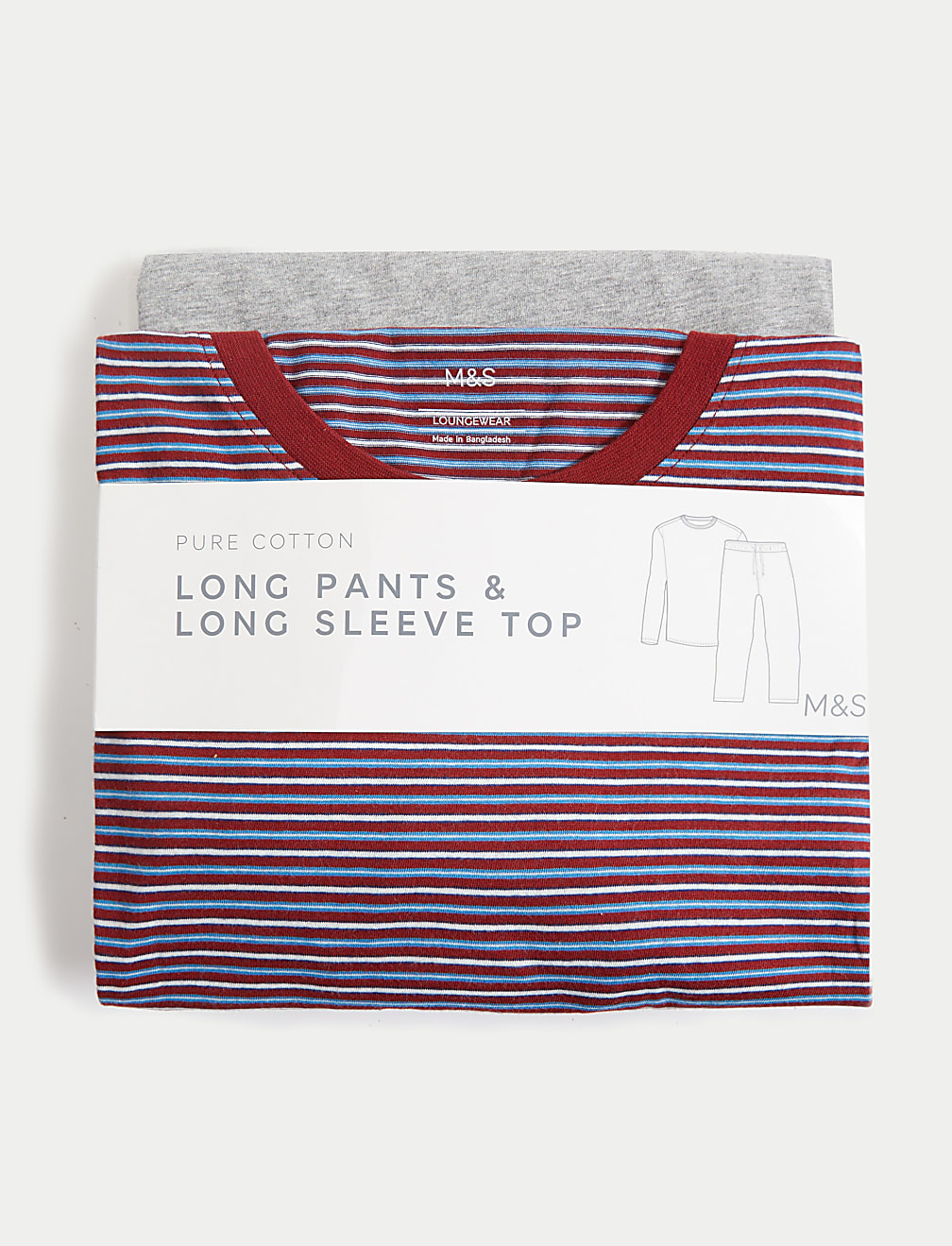 Pure Cotton Striped Pyjama Set
