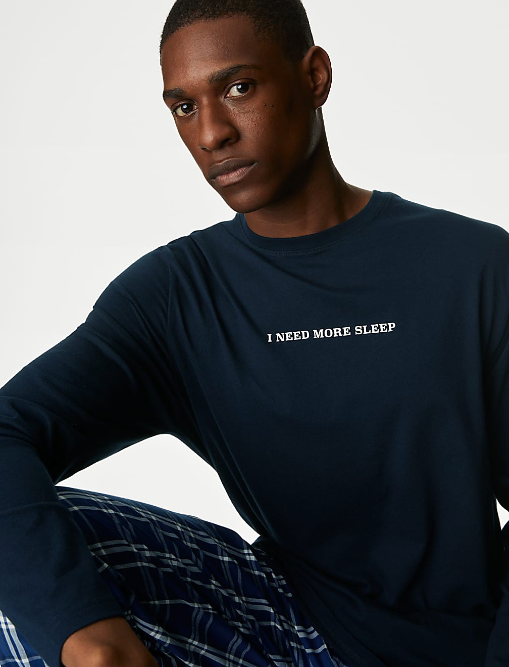 Pure Cotton Checks Pajama Set