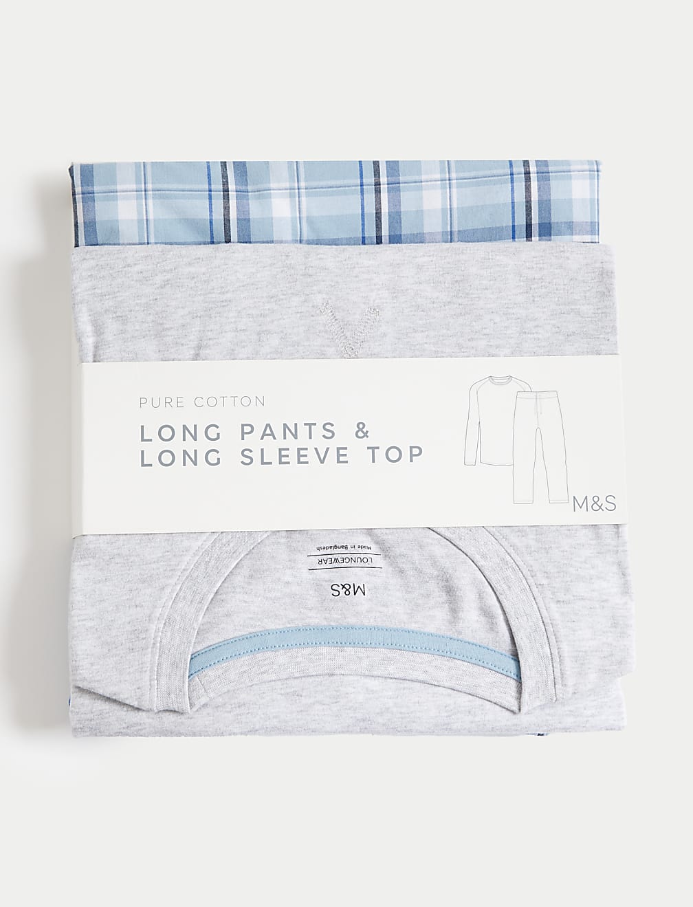 Pure Cotton Checked Pyjama Set