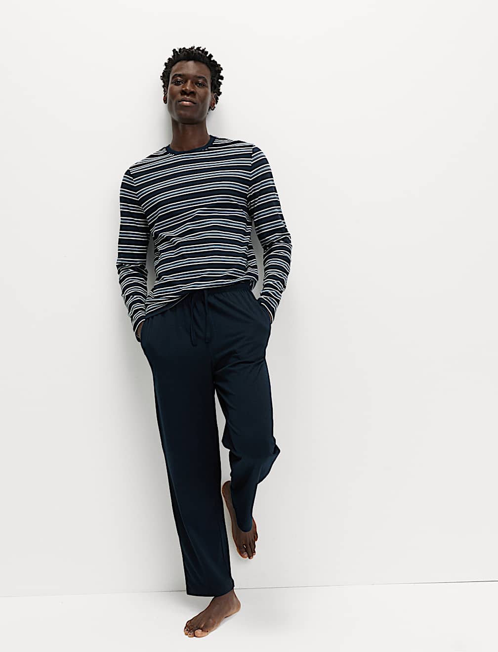 Pure Cotton Striped Pyjama Set