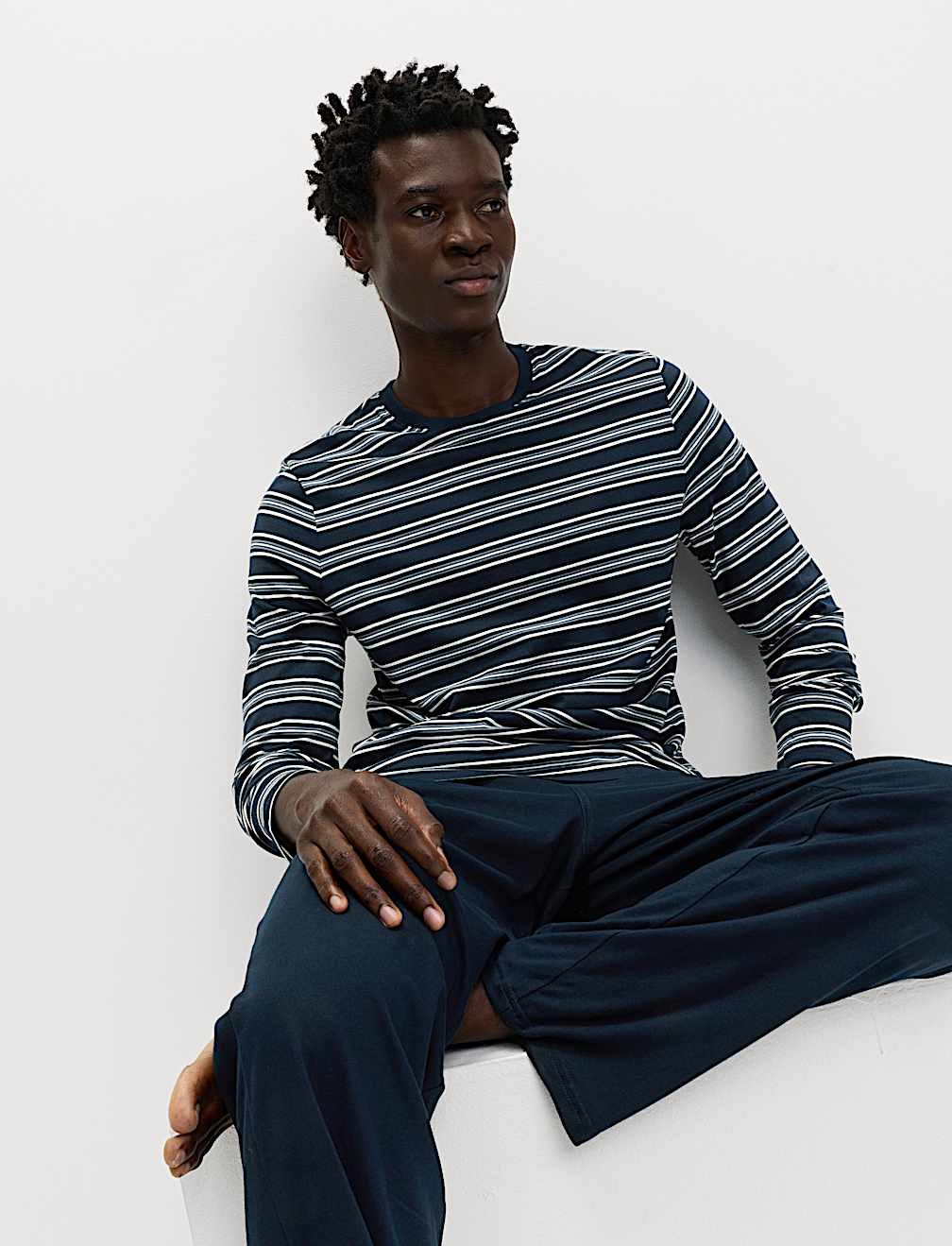 Pure Cotton Striped Pyjama Set