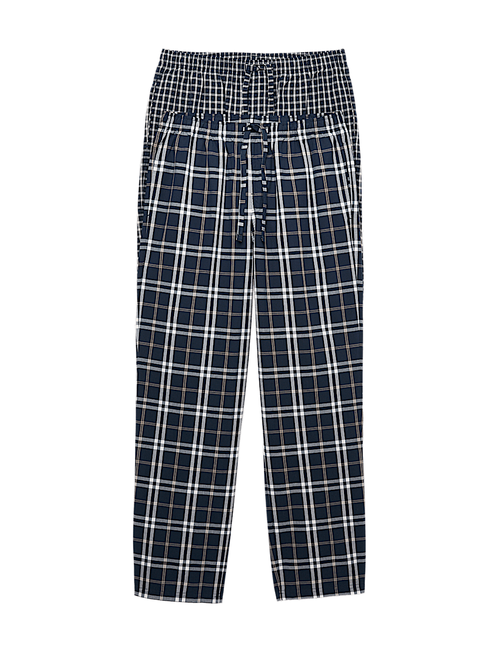 2pk Pure Cotton Checked Pyjama Bottoms