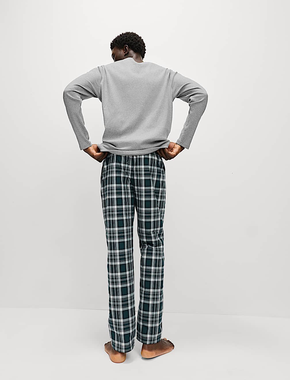 Pure Cotton Checked Pyjama Set