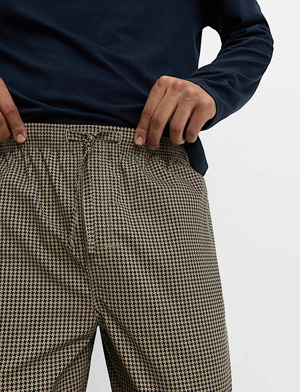 Pure Cotton Houndstooth Pyjama Set