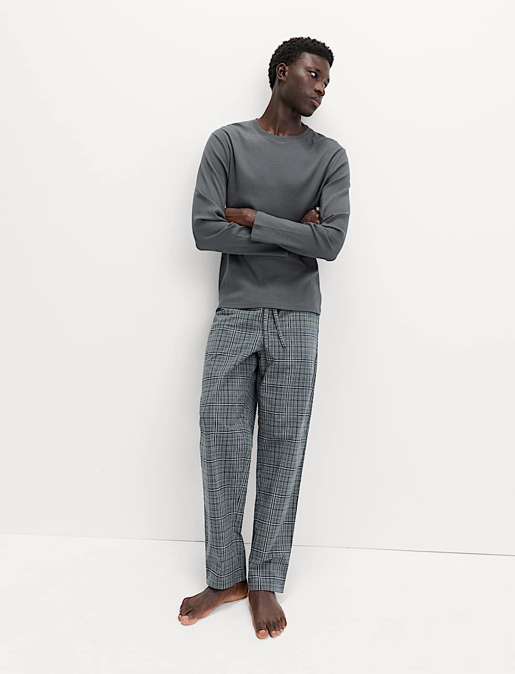 Cotton Rich Checked Pyjama Set