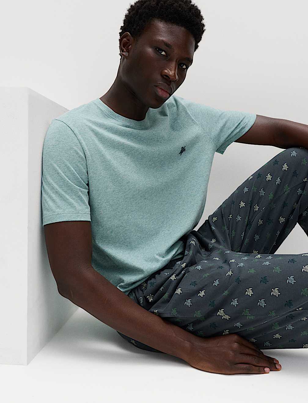 Pure Cotton Turtle Print Pyjama Set