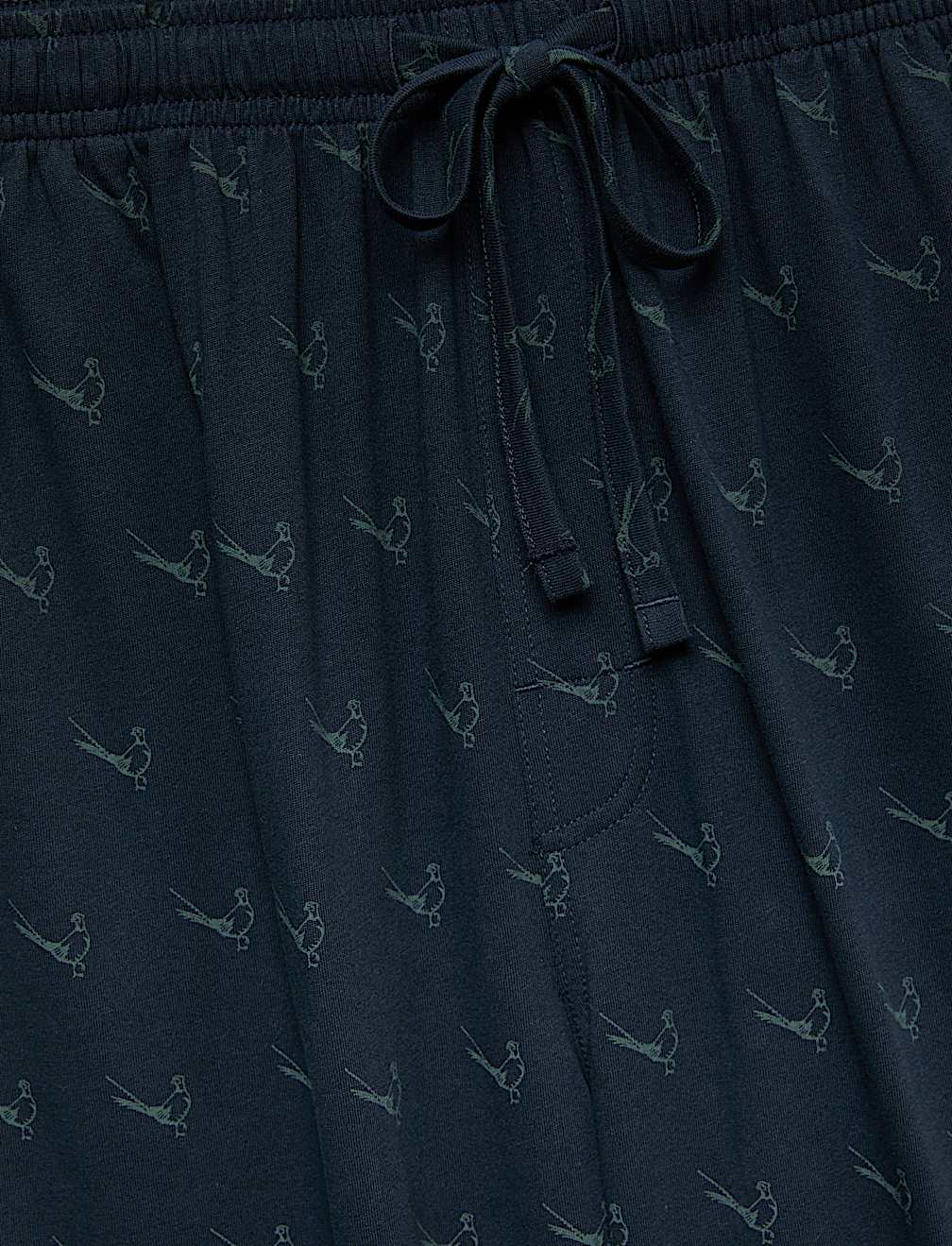 Pure Cotton Pheasant Print Pyjama Set