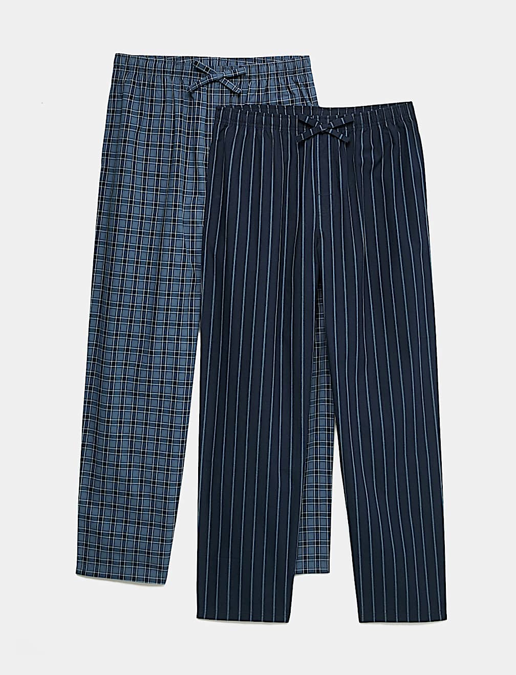 Pack Of Two Cotton Pyjama Bottoms