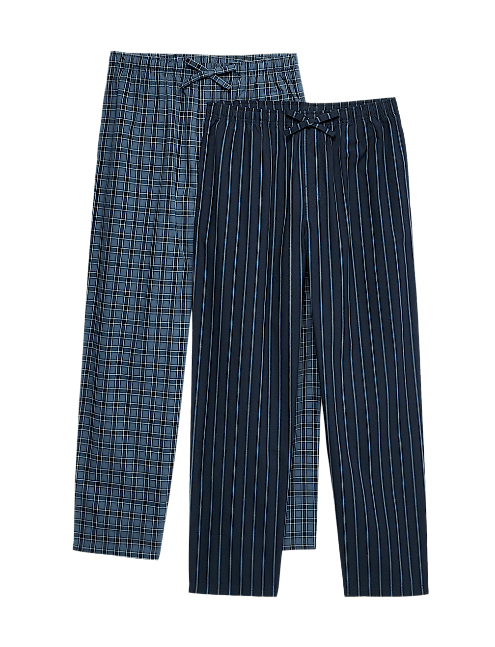 Pack Of Two Cotton Pyjama Bottoms